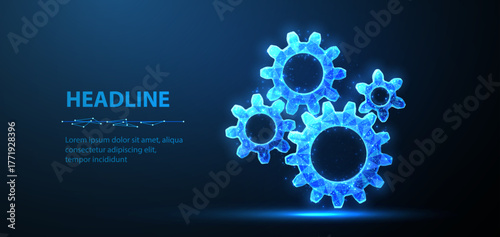 Gears. Cog mechanism, engine system, operation progress, gear shift, industry innovation, engineering solution, technology concept.

