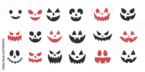 A cute cartoon alien fire icon vector set with a happy face, smile, and big black eyes is a great design for a Halloween symbol illustration