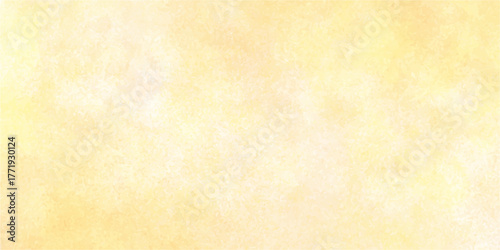 Vintage aged brown parchment paper texture with a blank stained yellow grunge background