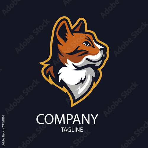 Aggressive Fox Head Esport Mascot Logo Vector - Fierce Gaming Team Emblem