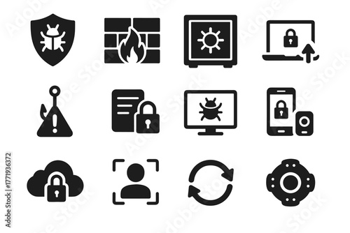 Icon data safety patch vector vault password cyber vpn device personal cloud