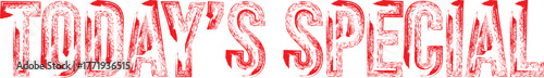 Today's special Red Grunge Stamp Label – Discount Badge
