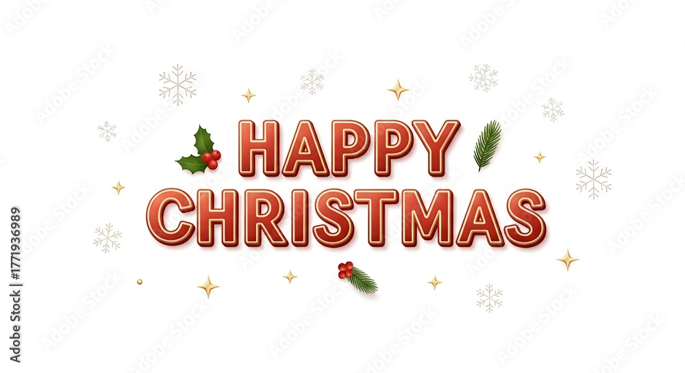 Fototapeta premium Happy Christmas 