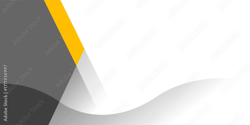 Obraz premium Abstract minimalist Yellow and gray shape modern background. white space for text and message. vector illustration