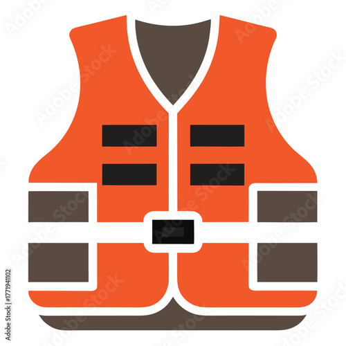 life jacket  design template