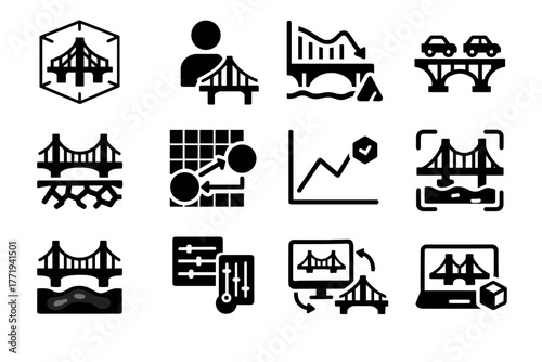 Smart load twin selector interaction vector bridge wear module simulation digital map