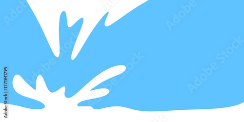 Pouring milk with splash background vector illustration. White liquid wave design for dairy product advertising, banner, packaging, and fresh milk promotion concepts.