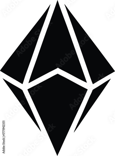 diamond silhouette icon