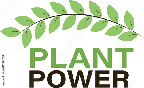 Plant-Based Living and Nutrition  Green Organic Food Icon Representing Healthy, Vegan, and Eco-Friendly Lifestyle Choices