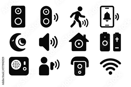 Camera signal smart icon detection vector sensor button hub vision doorbell