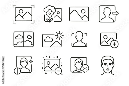 Vector boost image removal sky ai object sharpness blur icon mode enhancement