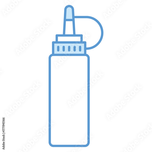 Ketchup Icon – Tomato Sauce Bottle Vector Illustration