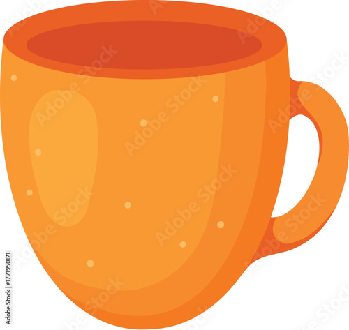 Pumpkin spice seasonal flavored product, drink mug, cup isolated on white background. Autumn delicious sweet desserts or pastry. Modern colorful vector illustration