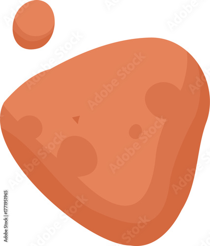 Cartoon meat product. Chicken, sausages and sausages. Steaks, pork bacon and ribs vector. Steak chicken, sausage and bacon, product ingredient illustration