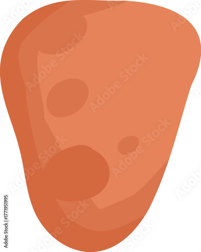 Cartoon meat product. Chicken, sausages and sausages. Steaks, pork bacon and ribs vector. Steak chicken, sausage and bacon, product ingredient illustration