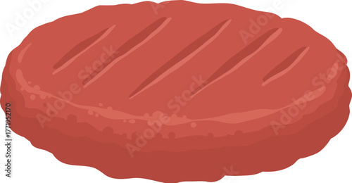 Cartoon meat product. Chicken, sausages and sausages. Steaks, pork bacon and ribs vector. Steak chicken, sausage and bacon, product ingredient illustration