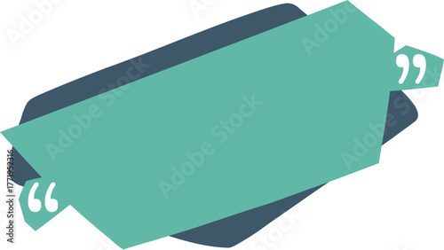 Quote in quotes. Remark frames, frame for idea and quotation template. Memo quotation frame, quote textbox or quoting commas dialog word tag. Vector isolated icon illustration