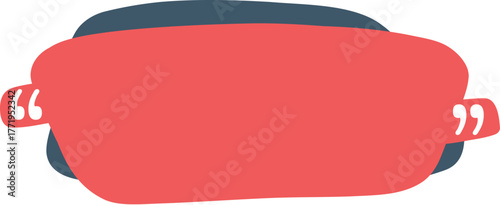 Quote in quotes. Remark frames, frame for idea and quotation template. Memo quotation frame, quote textbox or quoting commas dialog word tag. Vector isolated icon illustration