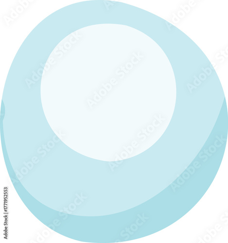 White snowy cape on white background, snowdrifts, Winter element, border frame snow decoration. cartoon flat decoration with snowflakes, icicles isolated illustration