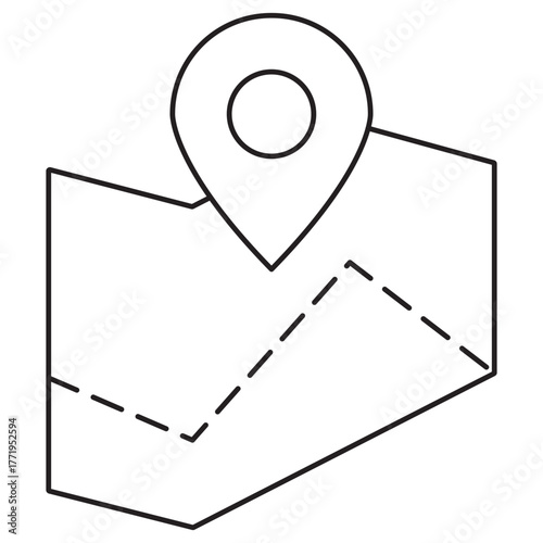 Territory Icon, Sales Territory, Regional Zone, Market Area, Operational Region, Assigned District, vector