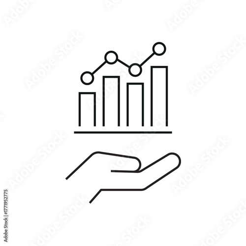 analitic icon. A set of analytics and data icons featuring charts, graphs, reports, dashboards, and metrics. Perfect for projects related to business analytics, statistics, data visualization. icons. 