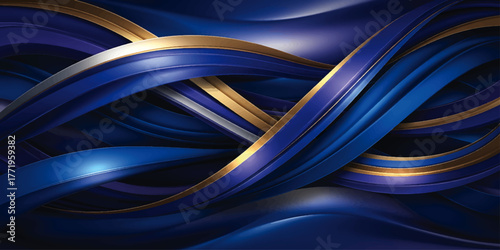 Abstract blue background with red and blue wave design and colorful vector illustration for technology pattern and energy concept texture