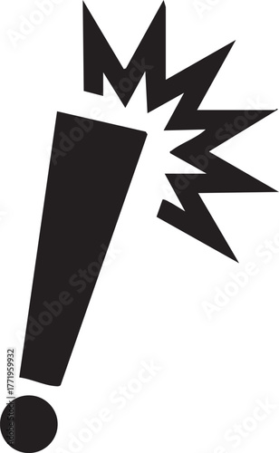 Vector of a Shock Surprise Expression Editable Icon Silhouette