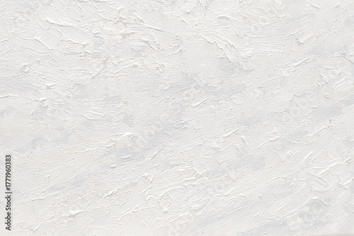 White pastel strokes of oil paint on canvas, background.
