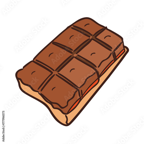 Vector chocolate bar illustration scalable food icon art