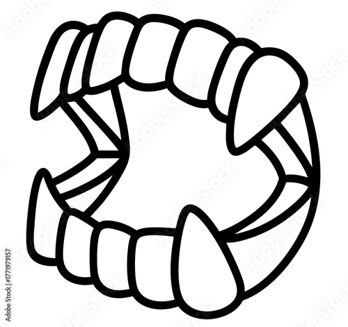 Halloween vampire fangs — realistic fake teeth accessory with sharp plastic fangs