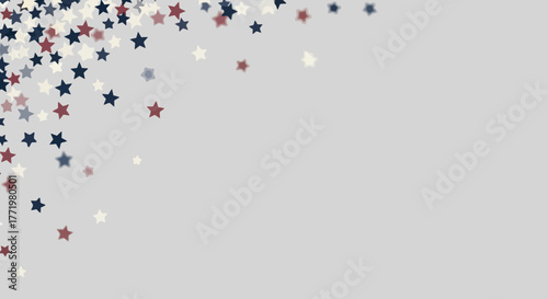 Stars on light background for patriotic or festive design