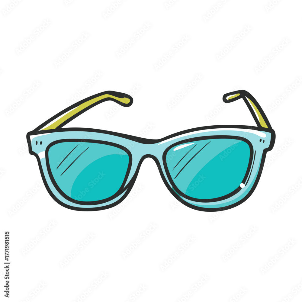 Fototapeta premium Stylish sunglasses vector illustration scalable icon for summer