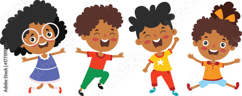 Happy Multicultural Kids Learning Together Around a Table: Diverse Children with Books, Globe, and Toys, Celebrating Education and Friendship