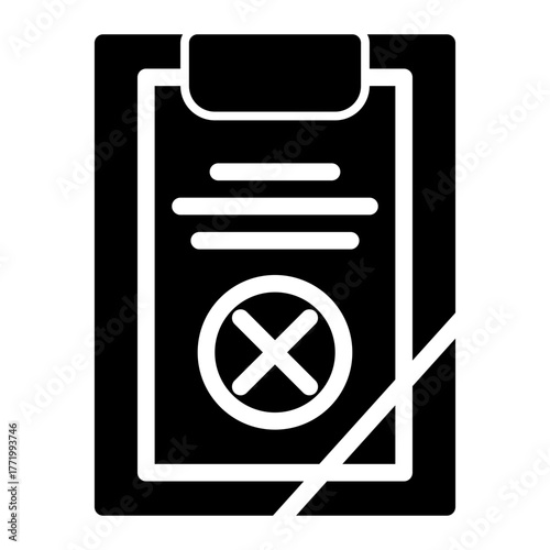 Testamentary Document Certification icon from the Notary icon collection (Glyph Style)