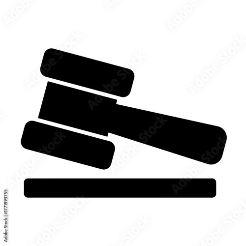 Legal Verdict Judgment icon from the Notary icon collection (Glyph Style)