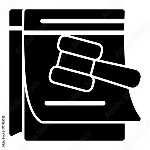 Legal Event Schedule icon from the Notary icon collection (Glyph Style)