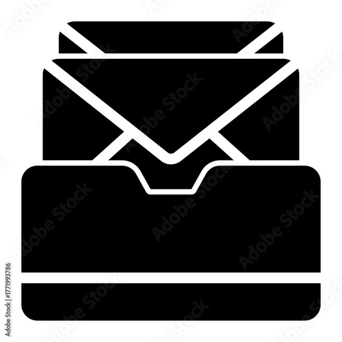 Document Archive Dossier System icon from the Notary icon collection (Glyph Style)