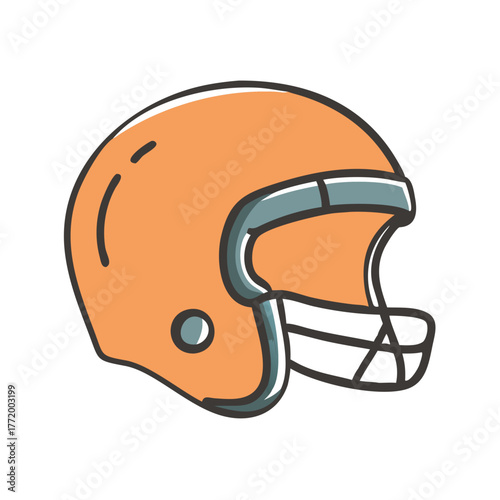 American football helmet vector graphic illustration icon scalable eps