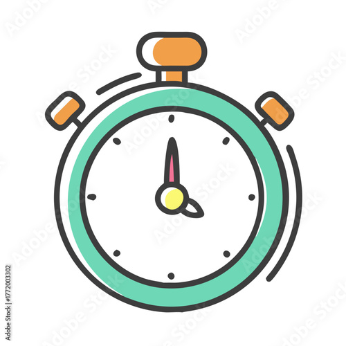 Vintage stopwatch icon illustration scalable vector graphic