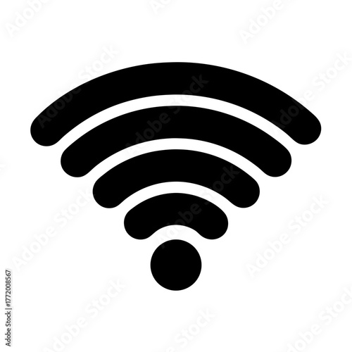 Ubiquitous wireless connectivity icon representing modern technology and global internet access