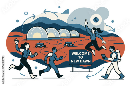 Mars Colony New Dawn. Simple pleasures. Colorful isometric vector icons set of Simple pleasures: single flower in vase, warm sunbeam, favorite sweater,