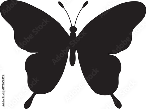 Vector Butterfly Silhouette