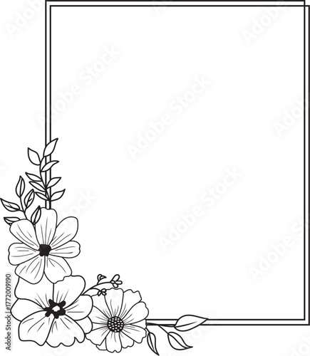 Vector Floral frame