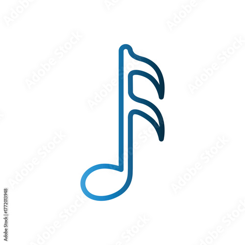 Music icon design template