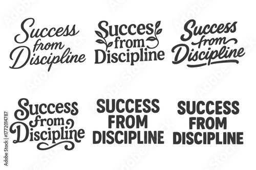 Discipline Lettering Variations. Roadside alert. Single cone under spotlight, with subtle glow and motion blur; floating triangle exclamation mark above.