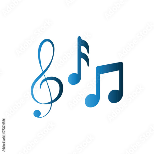 Music icon design template
