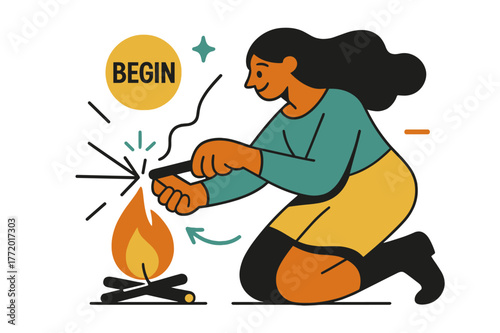 Keeper of the Ember. Keeper of the Hearth ? First Ember. A steel and flint kiss with a tiny spark; thin lines trace the ember?s breath into kindling. Tag reads