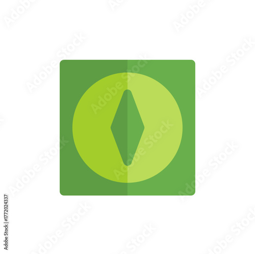 compass flat icon illustration