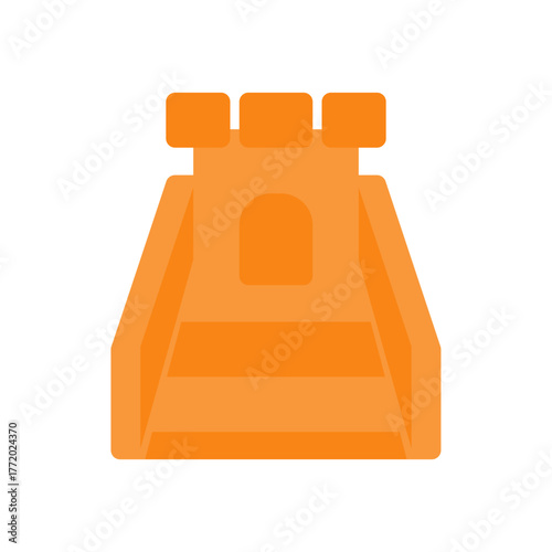 great wall of china flat icon illustration