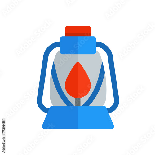 lantern flat icon illustration
